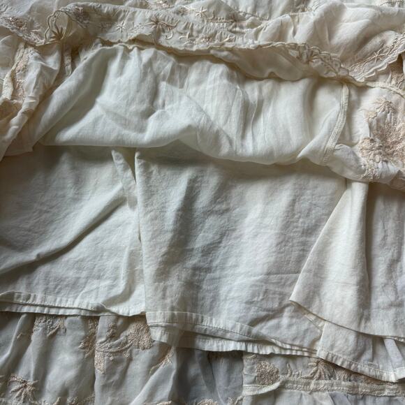 Lucky Brand Cream, Boho, Lace Embroidered, Lined, Slip Maxi Dress- XL - Picture 12 of 12